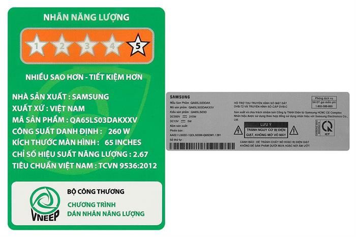 Smart Tivi Khung Tranh The Frame QLED Samsung 4K 65 Inch QA65LS03D